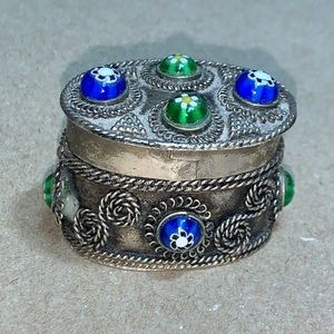 Vintage trinket box or pill  box